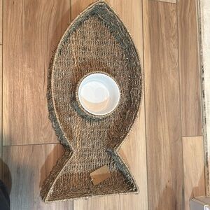 Seagrass Chip and dip bowl